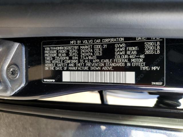 YV449MRK9G2872191 Volvo XC60