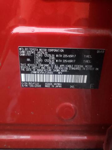 2017 TOYOTA RAV4 XLE - JTMWFREV5HJ124465
