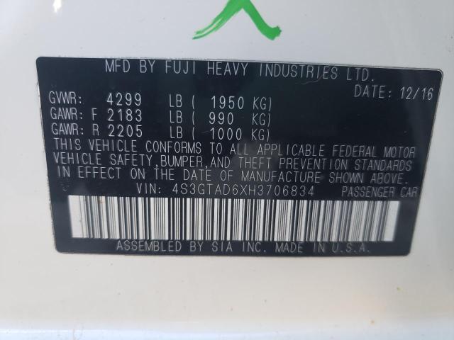 4S3GTAD6XH3706834 Subaru Impreza Premium Plus