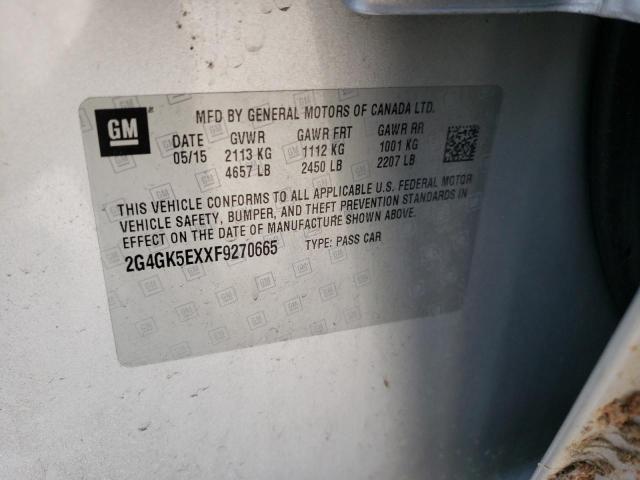 2015 BUICK REGAL - 2G4GK5EXXF9270665