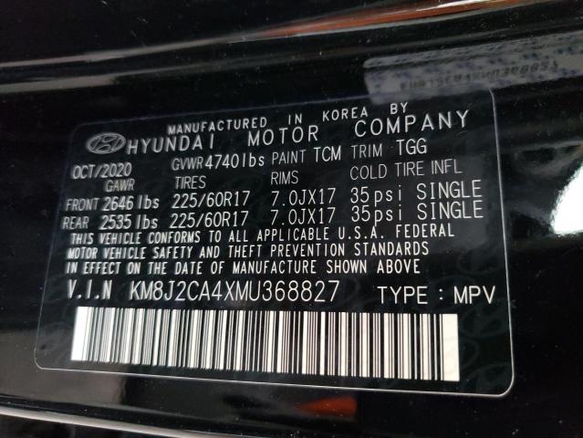 2021 HYUNDAI TUCSON SE - KM8J2CA4XMU368827