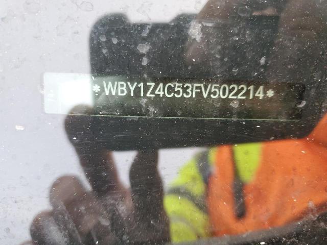 WBY1Z4C53FV502214 BMW I3 REX