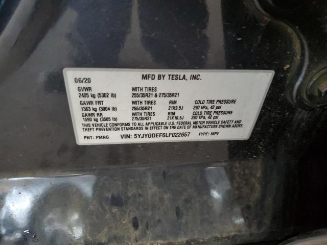 5YJYGDEF6LF022657 Tesla Model Y