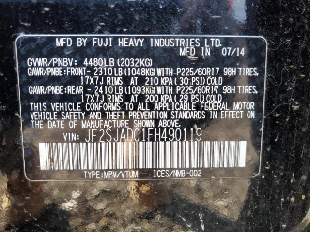 JF2SJADC1FH490119 Subaru Forester 2.5i Premium