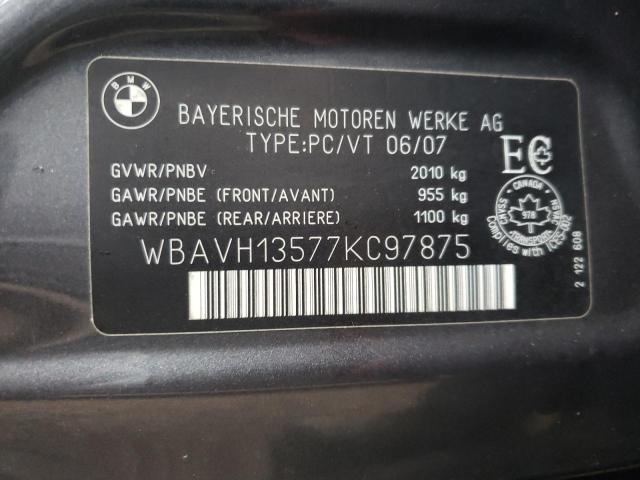 WBAVH13577KC97875 BMW 323 I