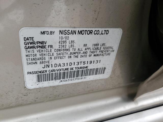 JN1DA31D13T519131 2003 Nissan Maxima Gle