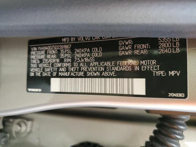 YV4940DZ5D2391867 Volvo XC60
