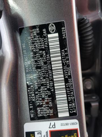 2015 TOYOTA CAMRY LE - 4T1BF1FK9FU070194