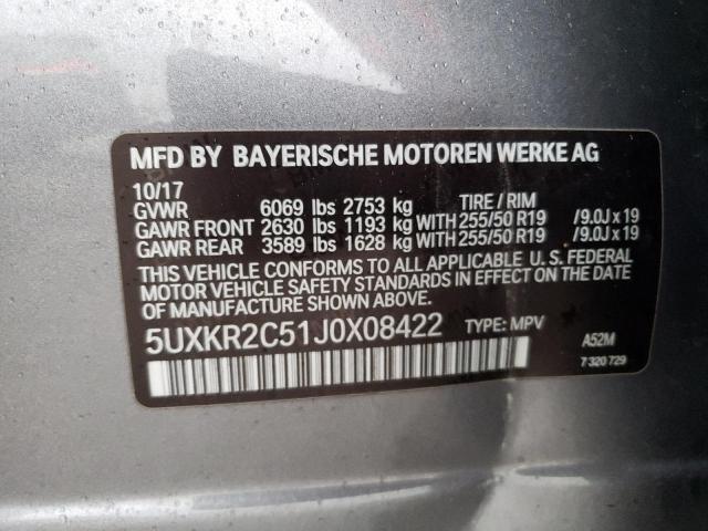 2018 BMW X5 SDRIVE3 - 5UXKR2C51J0X08422