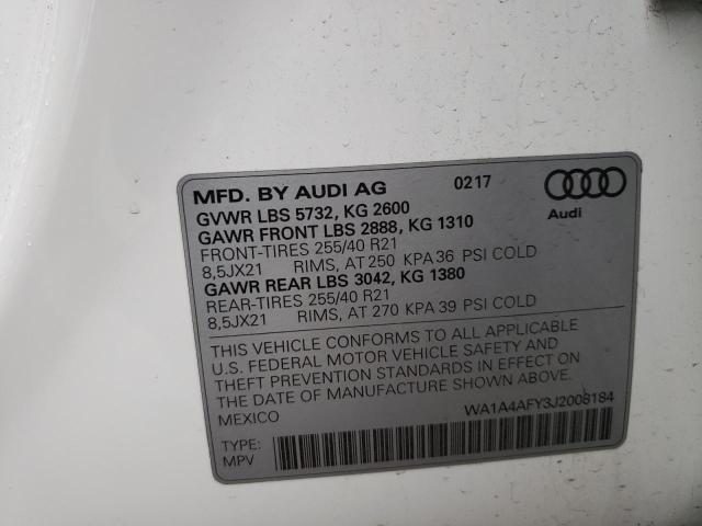 2018 AUDI SQ5 PREMIU - WA1A4AFY3J2008184