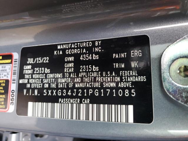 2023 KIA K5 EX - 5XXG34J21PG171085