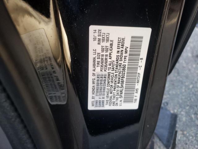 2015 HONDA ODYSSEY TO - 5FNRL5H98FB023860