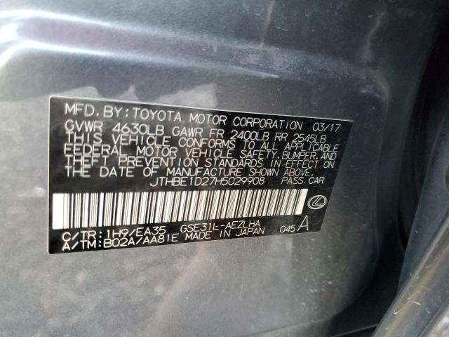 2017 LEXUS IS 350 - JTHBE1D27H5029908