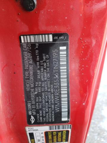 WMWRE33536TN27195 Mini COOPER S