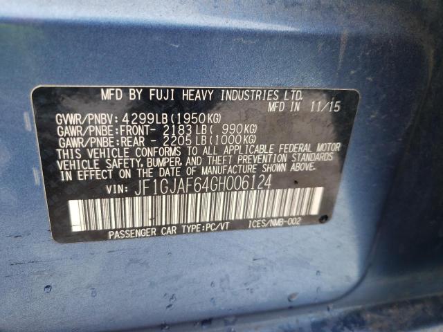 JF1GJAF64GH006124 Subaru Impreza Premium Plus
