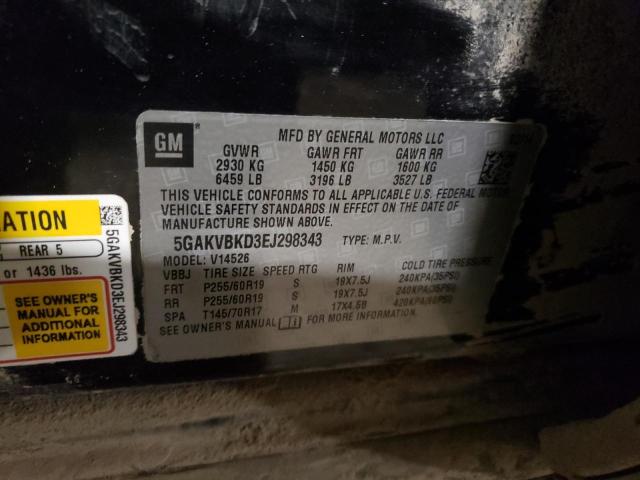 5GAKVBKD3EJ298343 Buick Enclave