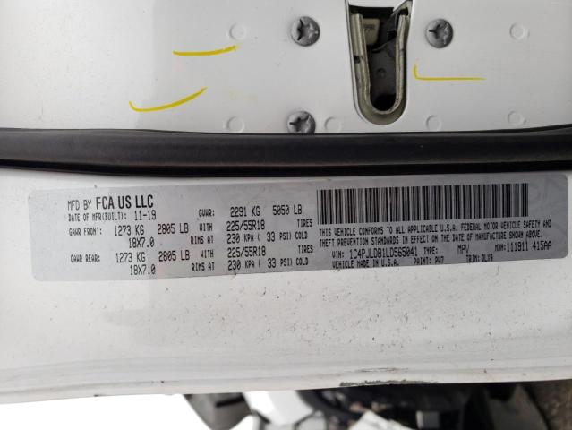 1C4PJLDB1LD565041 Jeep Cherokee Limited