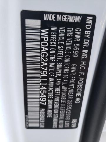 2020 PORSCHE PANAMERA G - WP0AG2A79LL145497