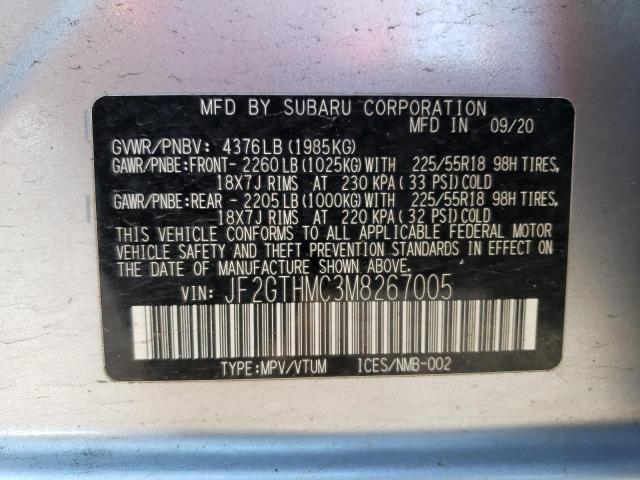 JF2GTHMC3M8267005 Subaru Crosstrek Limited