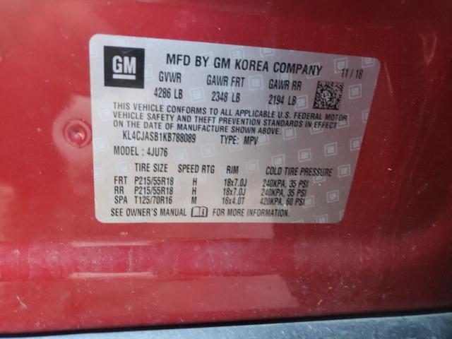 2019 BUICK ENCORE PRE - KL4CJASB1KB788089