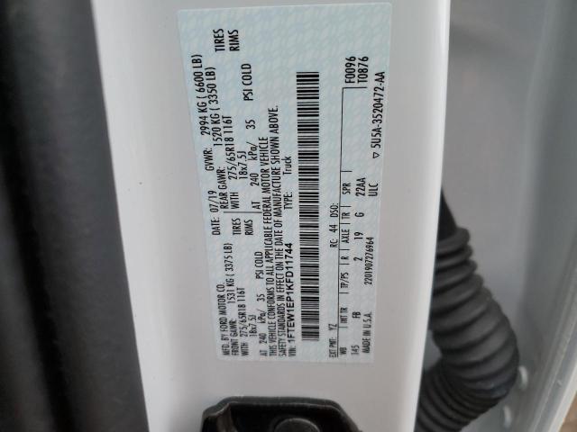 2019 FORD F 150 1FTEW1EP1KFD11744