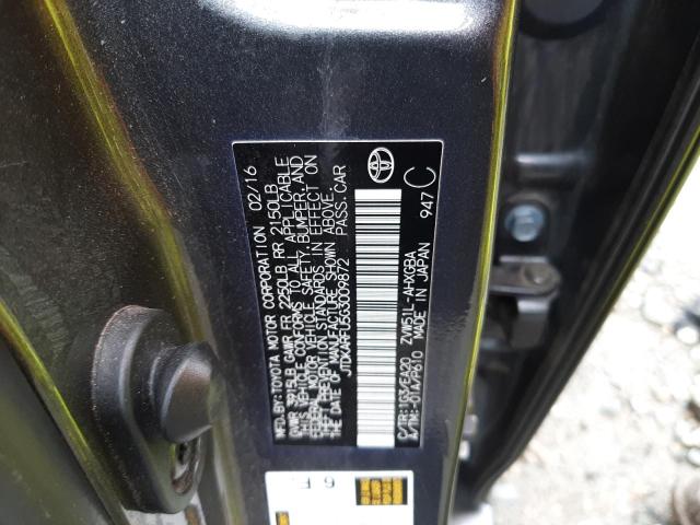2016 TOYOTA PRIUS - JTDKARFU5G3009872