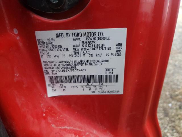 2016 FORD F250 SUPER - 1FT7X2B6XGEC24462