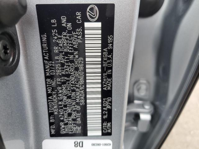 2022 LEXUS ES 300H BA 58ADA1C18NU018629