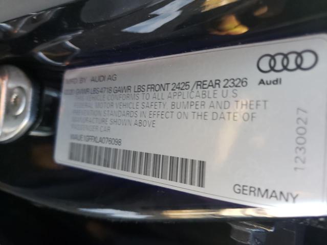 2020 AUDI S3 PREMIUM - WAUE1GFFXLA076098