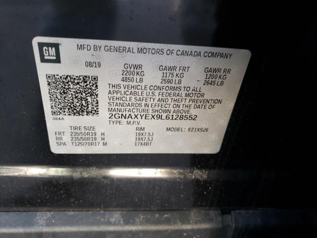 2020 CHEVROLET EQUINOX PR - 2GNAXYEX9L6128552
