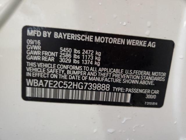 2017 BMW 740 I - WBA7E2C52HG739888