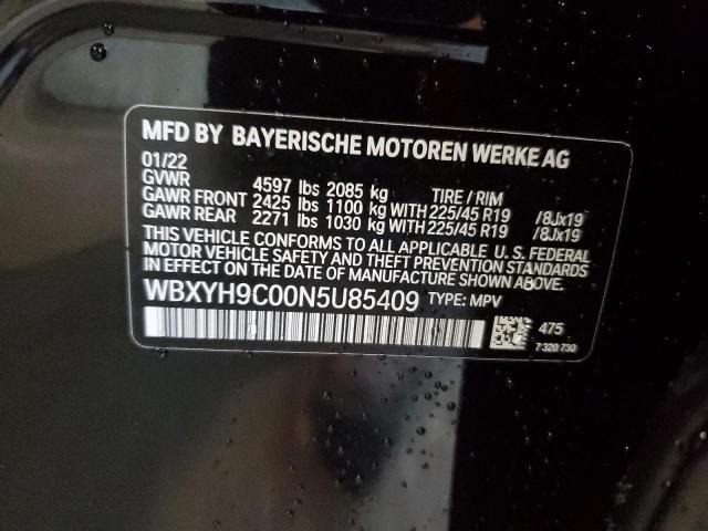 2022 BMW X2 SDRIVE2 WBXYH9C00N5U85409