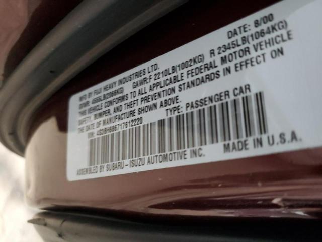 4S3BH686717612220 Subaru Legacy Outback Limited