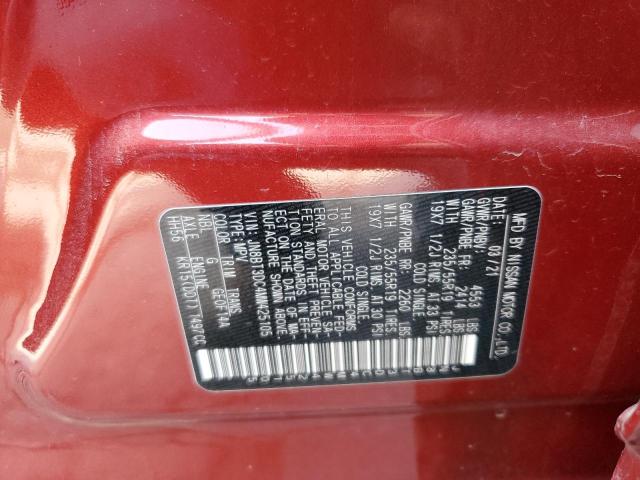 2021 NISSAN ROGUE PLAT JN8BT3DC4MW425105