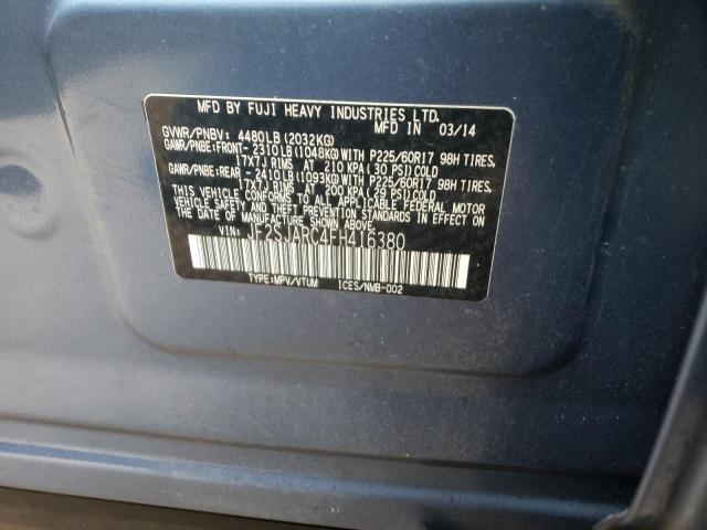 2015 SUBARU FORESTER 2 - JF2SJARC4FH416380