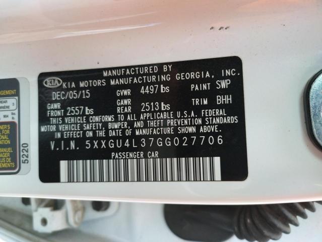 5XXGU4L37GG027706 KIA OPTIMA EX