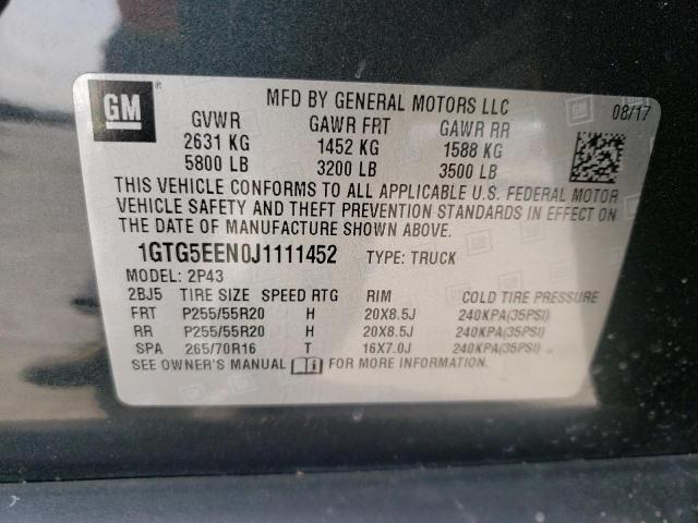 2018 GMC CANYON DEN 1GTG5EEN0J1111452