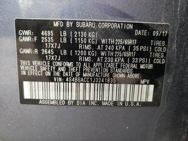4S4BSACC1J3241835 Subaru Outback 2.5i Premium