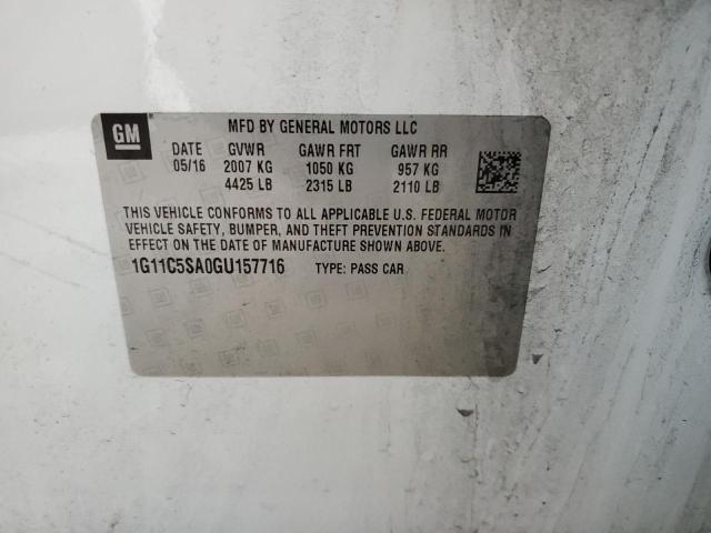 2016 CHEVROLET MALIBU LIM - 1G11C5SA0GU157716