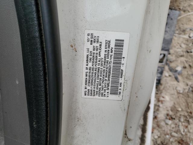 2016 HONDA ODYSSEY TO - 5FNRL5H99GB053175