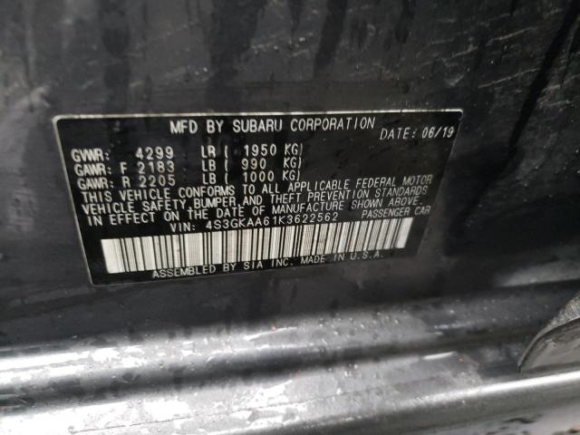 2019 SUBARU IMPREZA - 4S3GKAA61K3622562