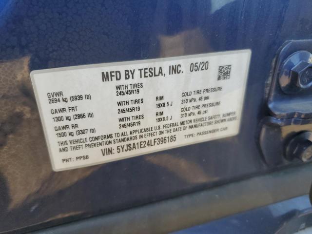 5YJSA1E24LF396185 Tesla MODEL S