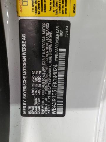 2015 BMW 435 I - WBA3R1C51FK194824