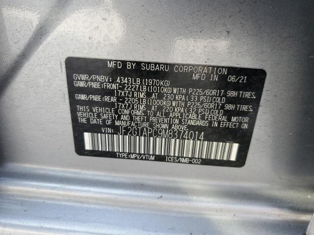 JF2GTAPC9M8374014 Subaru Crosstrek Premium