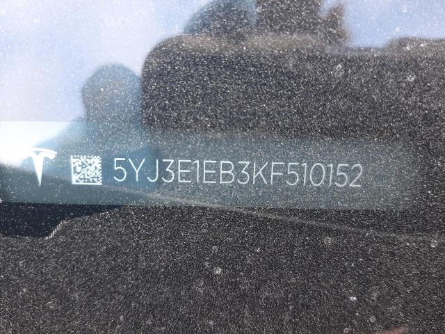 5YJ3E1EB3KF510152 Tesla MODEL 3