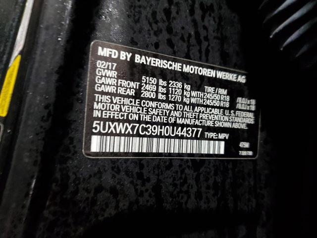 5UXWX7C39H0U44377 BMW X3 Xdrive35i