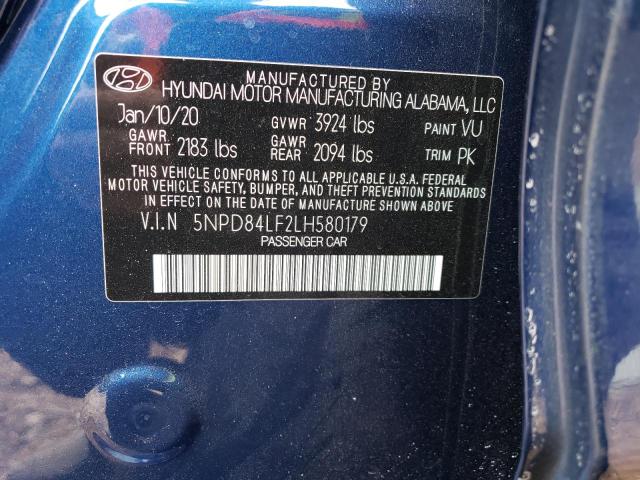 2020 HYUNDAI ELANTRA SE - 5NPD84LF2LH580179