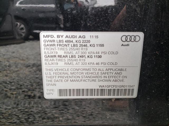 2016 AUDI Q3 PRESTIG - WA1GFCFS1GR011547