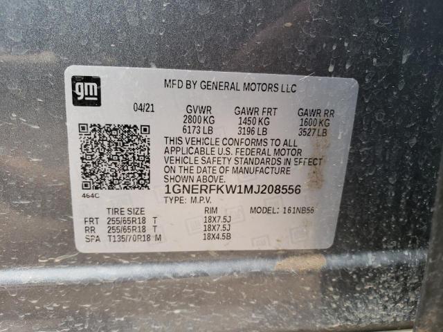 1GNERFKW1MJ208556 Chevrolet Traverse L 10