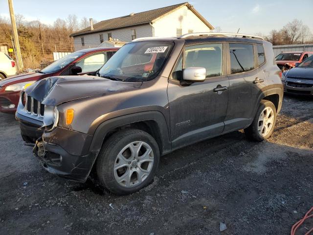 Salvage cars for sale from Copart York Haven, PA: 2017 Jeep Renegade L
